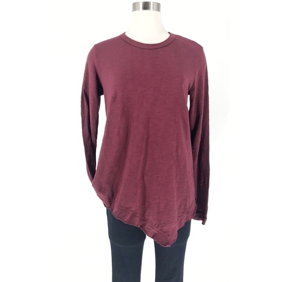 WILT Crew Neck Slant Hem Tee - Picture 2 of 4